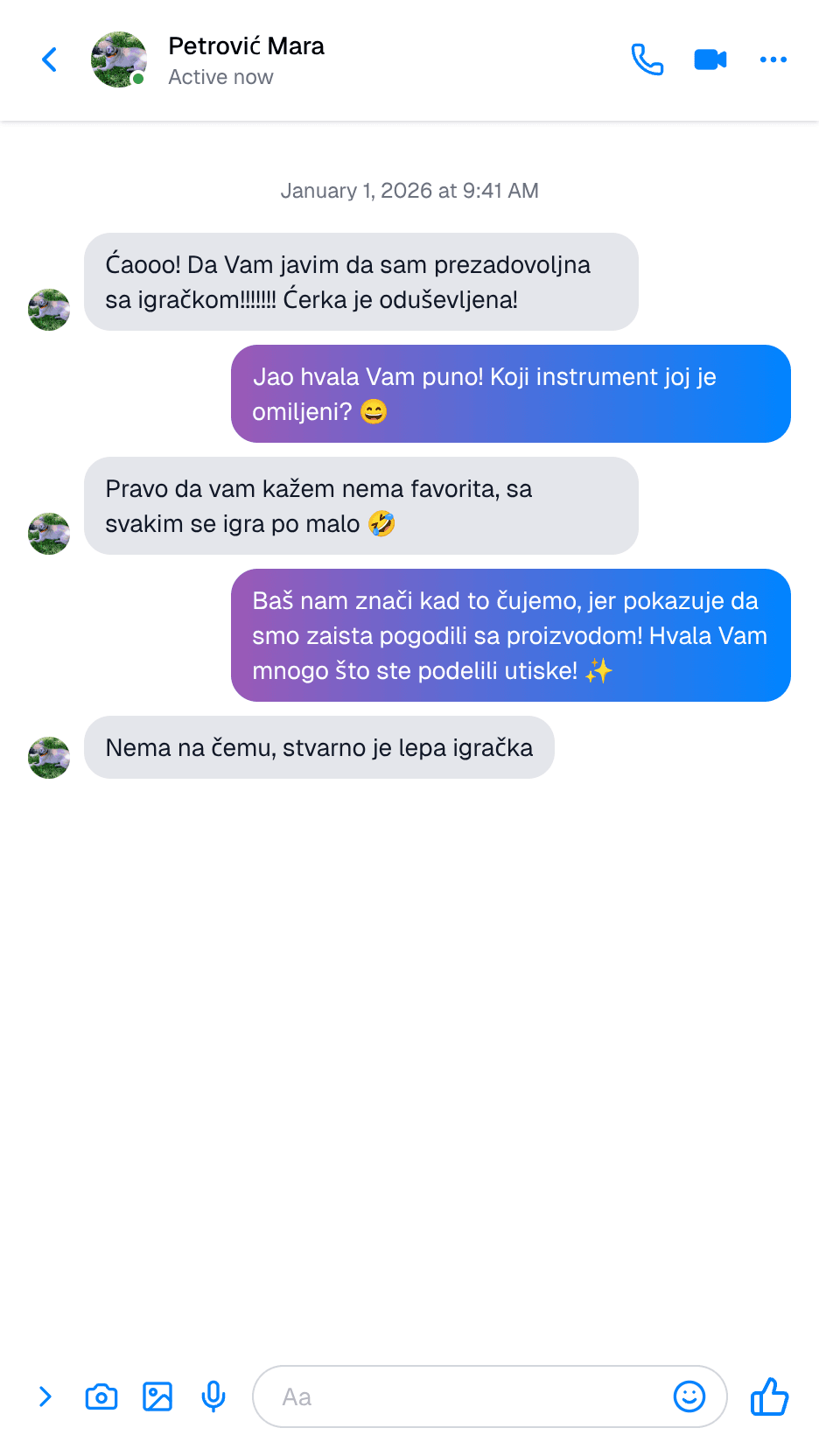 Anonimizovani komentar roditelja o Bajkovito proizvodu