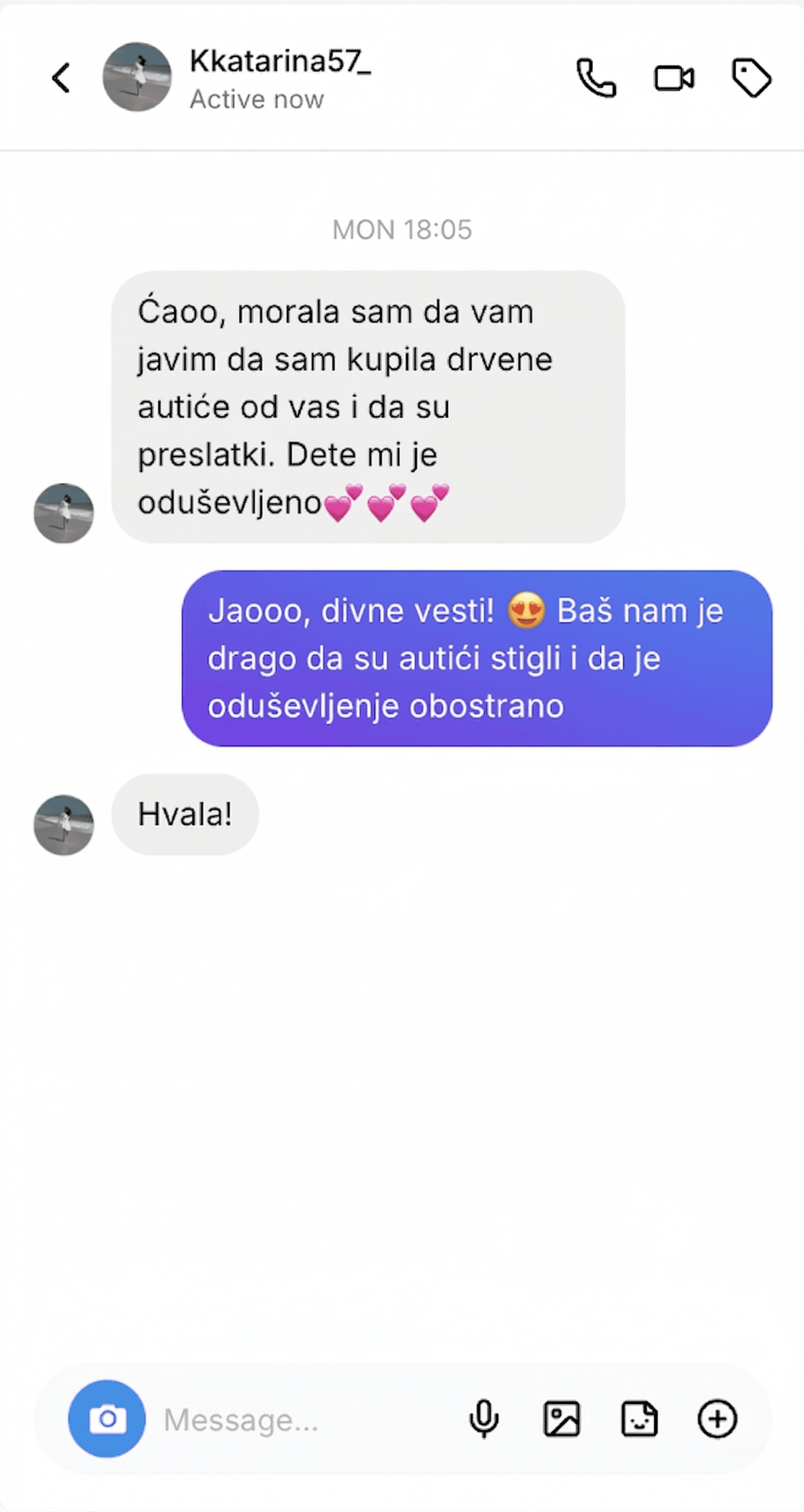 Anonimizovana poruka roditelja o svakodnevnoj igri sa Bajkovito igračkom